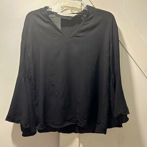 & Other Stories Black Long Bell Sleeves Top Size EUR 34
